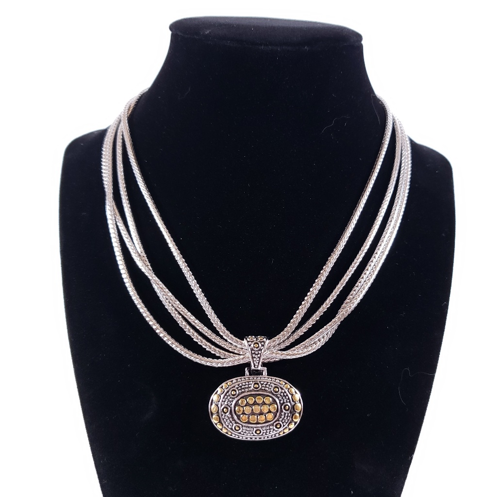 Lauren G Adams Necklace 16 Gold And Silver 80$